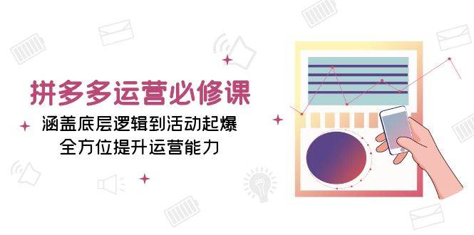 （13647期）拼多多运营必修课：涵盖底层逻辑到活动起爆，全方位提升运营能力好项目网-专注分享网络创业项目落地实操课程 – 全网首发_高质量创业项目输出好项目网