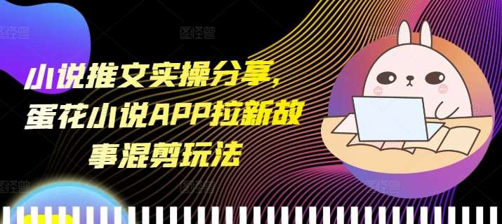 小说推文实操分享，蛋花小说APP拉新故事混剪玩法好项目网-专注分享网络创业项目落地实操课程 – 全网首发_高质量创业项目输出好项目网