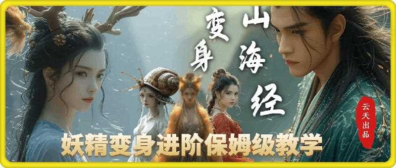 云天AI山海经变身视频教程，妖精变身进阶保姆级教学好项目网-专注分享网络创业项目落地实操课程 – 全网首发_高质量创业项目输出好项目网