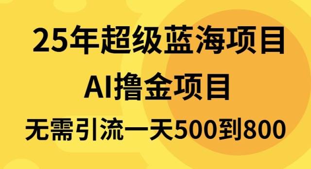 （13746期）25年超级蓝海项目一天800+，半搬砖项目，不需要引流好项目网-专注分享网络创业项目落地实操课程 – 全网首发_高质量创业项目输出好项目网