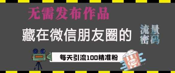 藏在微信朋友圈的流量密码，无需发布作品，单日引流100+精准创业粉【揭秘】好项目网-专注分享网络创业项目落地实操课程 – 全网首发_高质量创业项目输出好项目网