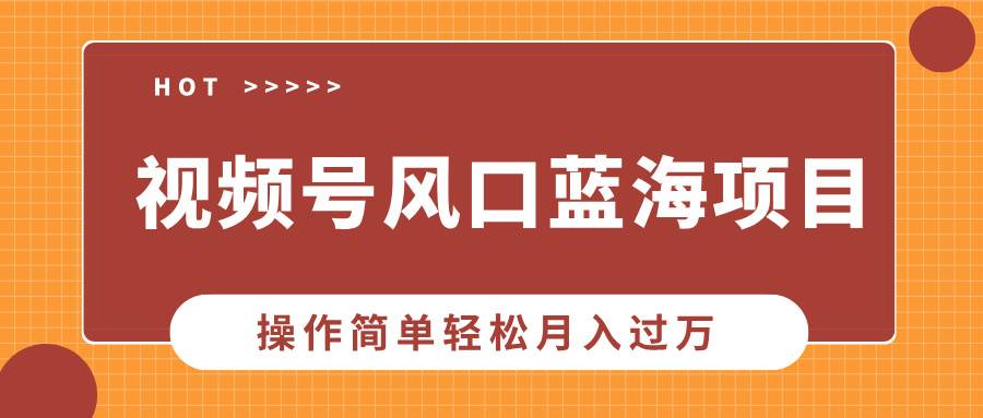 （13945期）视频号风口蓝海项目，中老年人的流量密码，操作简单轻松月入过万好项目网-专注分享网络创业项目落地实操课程 – 全网首发_高质量创业项目输出好项目网
