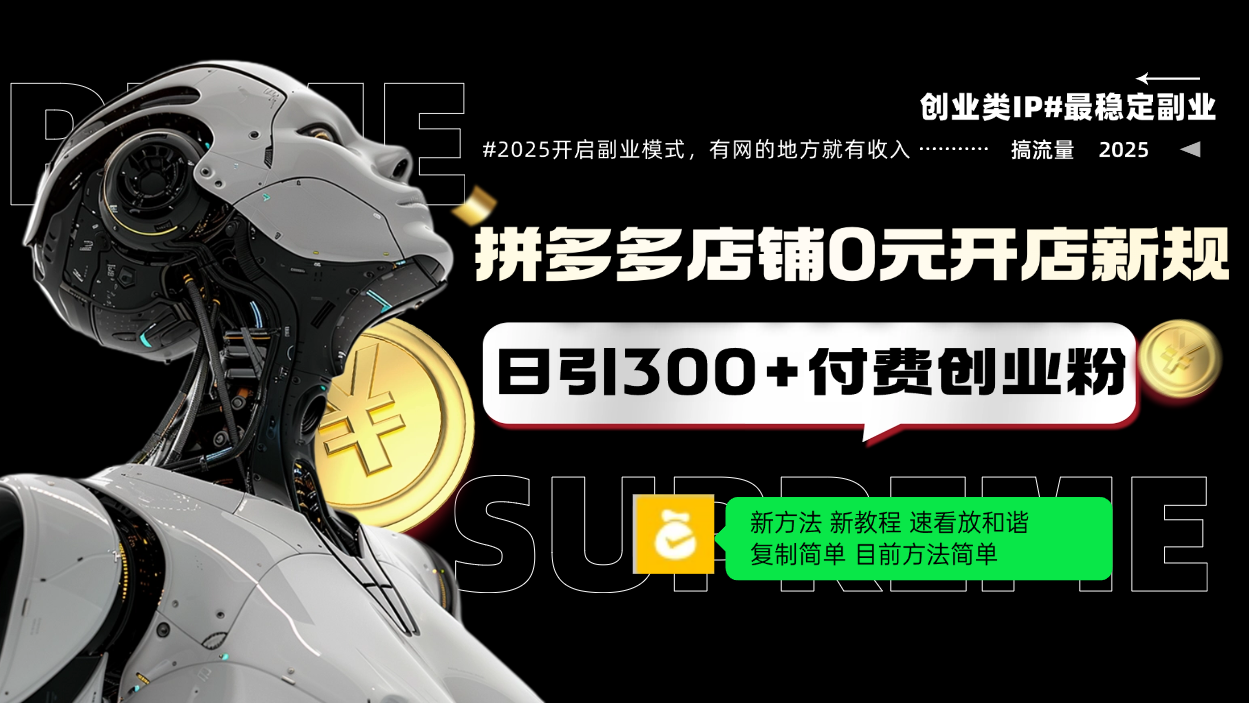 拼多多店铺0元开店新规，日引300+付费创业粉，目前方法简单复制粘贴可矩阵好项目网-专注分享网络创业项目落地实操课程 – 全网首发_高质量创业项目输出好项目网
