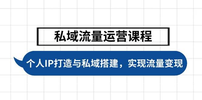 私域流量运营课程，个人IP打造与私域搭建，助力学员实现流量变现好项目网-专注分享网络创业项目落地实操课程 – 全网首发_高质量创业项目输出好项目网