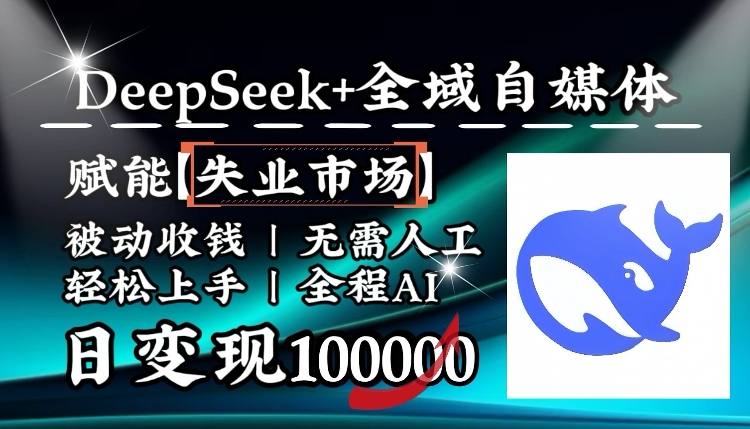降维打击，DeepSeek+失业市场，全自动操作，结合人人刚需，单月利润轻松破100000＋好项目网-专注分享网络创业项目落地实操课程 – 全网首发_高质量创业项目输出好项目网