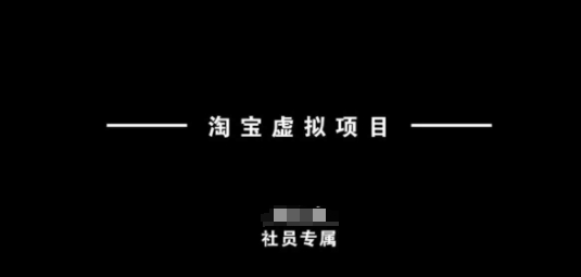 淘宝虚拟项目，从理论到实操，新手也能快速上手好项目网-专注分享网络创业项目落地实操课程 – 全网首发_高质量创业项目输出好项目网