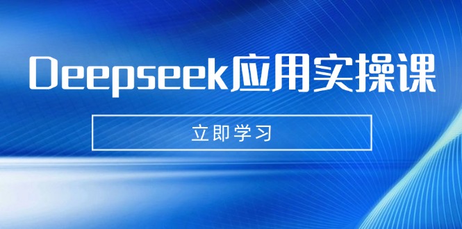 Deepseek应用实操课：AI制作数字妈妈、写真、短视频，辅导作业，PPT制作等好项目网-专注分享网络创业项目落地实操课程 – 全网首发_高质量创业项目输出好项目网