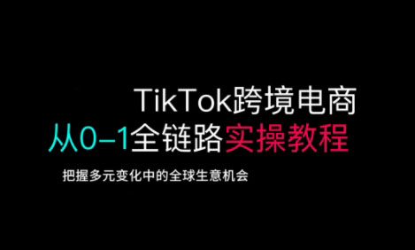 TikTok跨境电商从0-1全链路全方位实操教程，把握多元变化中的全球生意机会好项目网-专注分享网络创业项目落地实操课程 – 全网首发_高质量创业项目输出好项目网