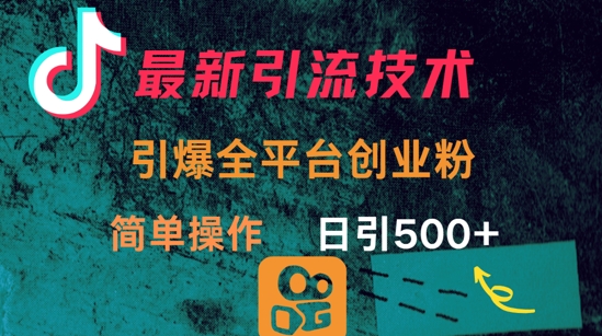 最新引流方法，引爆全平台的一个创业粉，简单操作日引300+好项目网-专注分享网络创业项目落地实操课程 – 全网首发_高质量创业项目输出好项目网