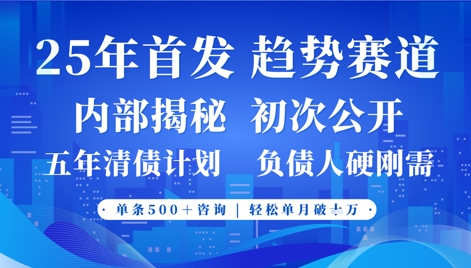 2025年首次公开，真正的事业型赛道，客咨不断，单月轻松破W好项目网-专注分享网络创业项目落地实操课程 – 全网首发_高质量创业项目输出好项目网