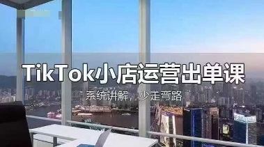 TikTok小店运营出单课，从开店选品、运营出单、发货回款，进行全流程讲解好项目网-专注分享网络创业项目落地实操课程 – 全网首发_高质量创业项目输出好项目网