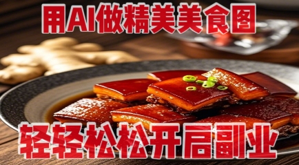 用AI做精美美食图，无需专业设备拍摄，轻轻松松开启副业好项目网-专注分享网络创业项目落地实操课程 – 全网首发_高质量创业项目输出好项目网