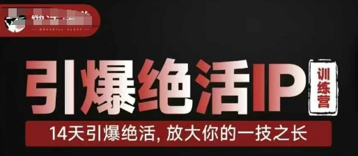 引爆绝活IP训练营，14天引爆绝活，放大你的一技之长好项目网-专注分享网络创业项目落地实操课程 – 全网首发_高质量创业项目输出好项目网