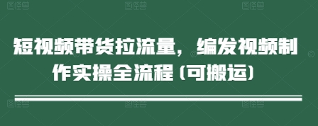 短视频带货拉流量，编发视频制作实操全流程(可搬运)好项目网-专注分享网络创业项目落地实操课程 – 全网首发_高质量创业项目输出好项目网
