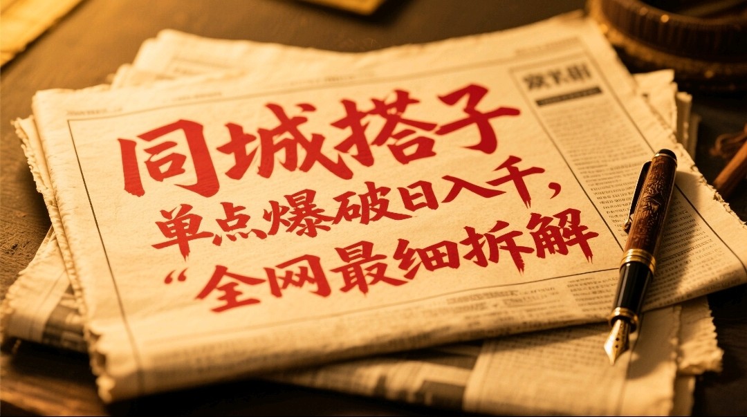 同城搭子群19.9单点爆破日入千，搭子组局月入万，全网最细拆解好项目网-专注分享网络创业项目落地实操课程 – 全网首发_高质量创业项目输出好项目网