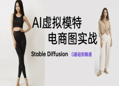 AI虚拟模特电商图实战，AI绘画Stable Diffusion 0基础到精通好项目网-专注分享网络创业项目落地实操课程 – 全网首发_高质量创业项目输出好项目网