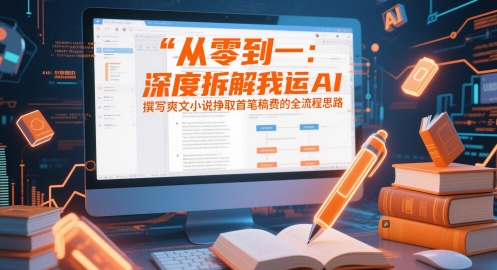 从零到一：深度拆解我运用AI撰写爽文小说挣取首笔稿费的全流程思路好项目网-专注分享网络创业项目落地实操课程 – 全网首发_高质量创业项目输出好项目网