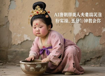 AI唐朝胖美人夫妻搞笑涨粉实操，五分钟教会你好项目网-专注分享网络创业项目落地实操课程 – 全网首发_高质量创业项目输出好项目网