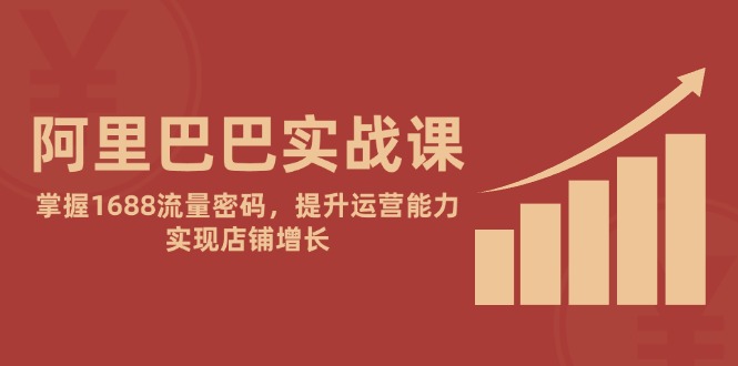 阿里巴巴实战课：掌握1688流量密码，提升运营能力，实现店铺增长好项目网-专注分享网络创业项目落地实操课程 – 全网首发_高质量创业项目输出好项目网