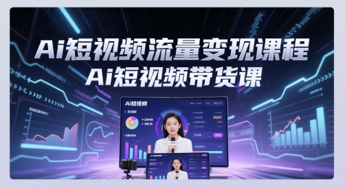 Ai短视频流量变现课程，Ai短视频带货课好项目网-专注分享网络创业项目落地实操课程 – 全网首发_高质量创业项目输出好项目网