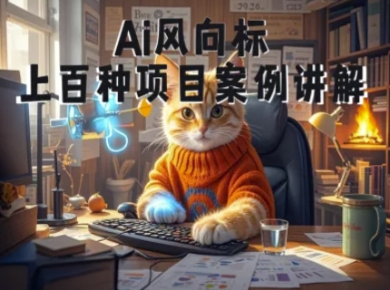 Ai风向标-附100种项目案例玩法-0基础小白到大神ai视频商业应用教学好项目网-专注分享网络创业项目落地实操课程 – 全网首发_高质量创业项目输出好项目网