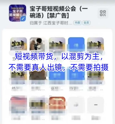 宝子哥头部团队短视频带货，以混剪为主，不需要真人出镜，不需要拍摄【更新】好项目网-专注分享网络创业项目落地实操课程 – 全网首发_高质量创业项目输出好项目网