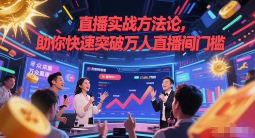 直播实战方法论，助你快速突破万人直播间门槛好项目网-专注分享网络创业项目落地实操课程 – 全网首发_高质量创业项目输出好项目网