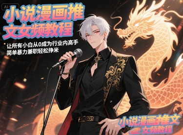 小说漫画推文女频教程，让所有小白从0成为行业内高手，简单暴力兼职轻松挣米好项目网-专注分享网络创业项目落地实操课程 – 全网首发_高质量创业项目输出好项目网