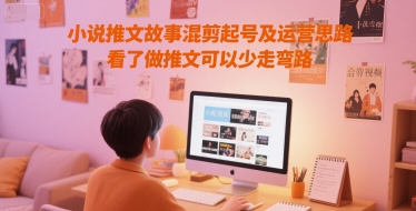 小说推文故事混剪起号及运营思路，看了做推文可以少走弯路好项目网-专注分享网络创业项目落地实操课程 – 全网首发_高质量创业项目输出好项目网