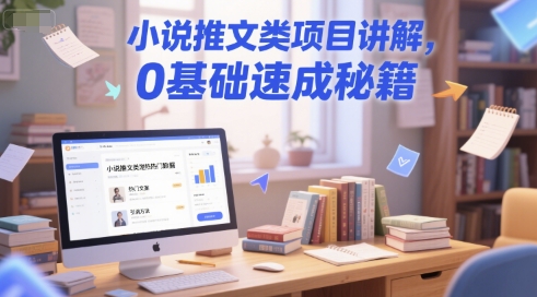 小说推文类项目讲解，0 基础速成秘籍好项目网-专注分享网络创业项目落地实操课程 – 全网首发_高质量创业项目输出好项目网