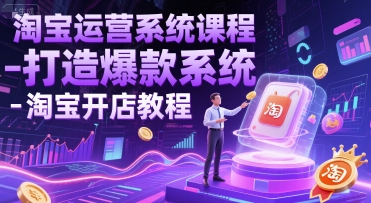 淘宝运营系统课程-打造爆款系统-淘宝开店教程好项目网-专注分享网络创业项目落地实操课程 – 全网首发_高质量创业项目输出好项目网