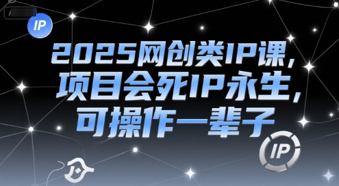 2025网创类IP课，项目会死IP永生，可操作一辈子好项目网-专注分享网络创业项目落地实操课程 – 全网首发_高质量创业项目输出好项目网