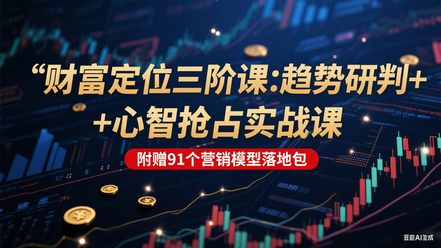 财富定位三阶：趋势研判 + 心智抢占实战课，附赠91个营销模型落地包好项目网-专注分享网络创业项目落地实操课程 – 全网首发_高质量创业项目输出好项目网