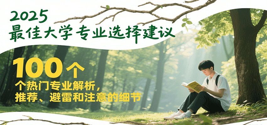 2025最佳大学专业选择建议，100个热门专业解析，推荐、避雷和注意的细节好项目网-专注分享网络创业项目落地实操课程 – 全网首发_高质量创业项目输出好项目网