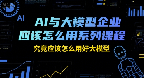 AI与大模型企业应该怎么用系列课程，究竟应该怎么用好大模型好项目网-专注分享网络创业项目落地实操课程 – 全网首发_高质量创业项目输出好项目网