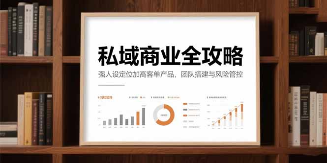 私域商业全攻略，强人设定位加高客单产品，团队搭建与风险管控好项目网-专注分享网络创业项目落地实操课程 – 全网首发_高质量创业项目输出好项目网