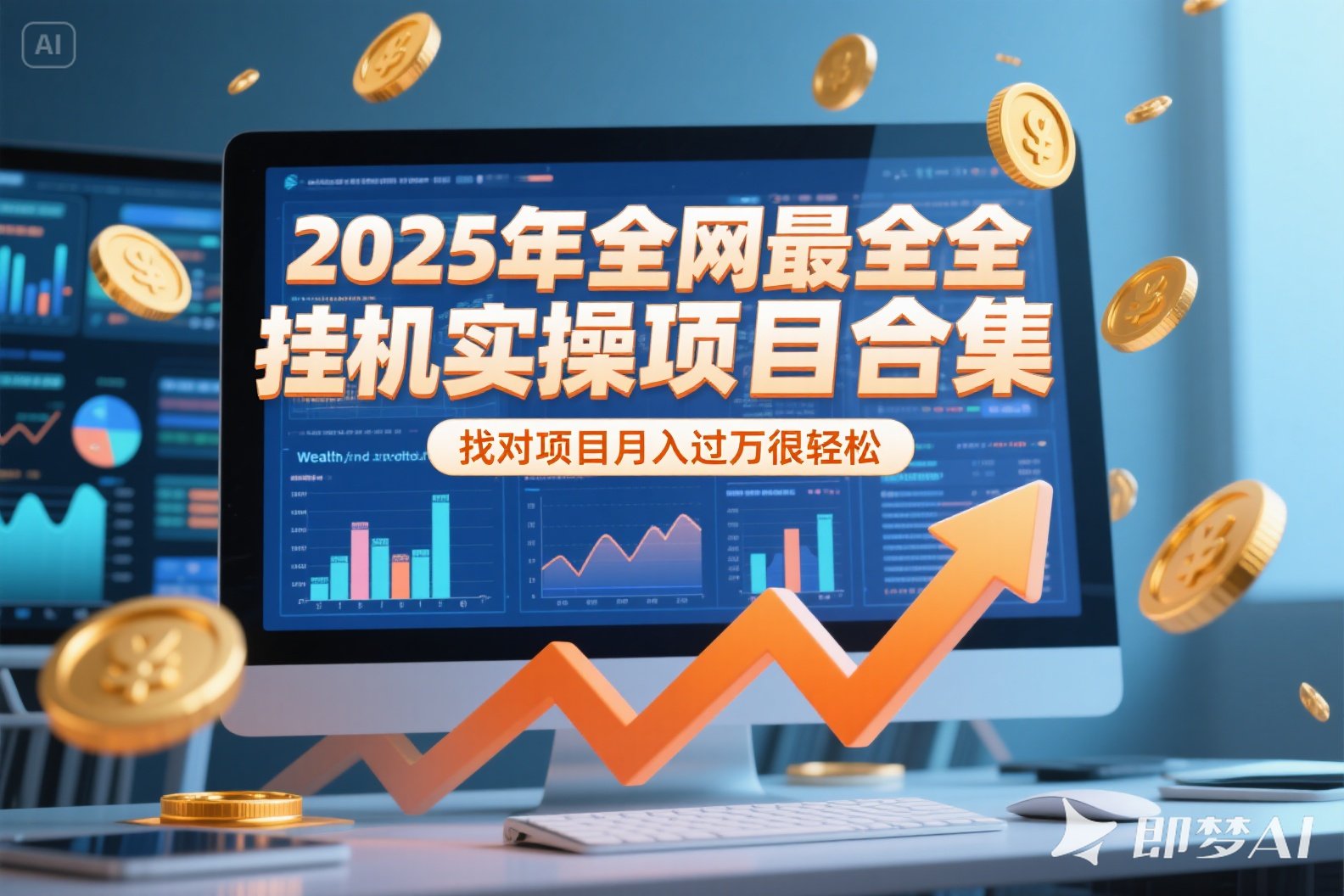 2025年挂机实操项目实操演练，挂机类型，AI直播类型，轻资产创业类型…好项目网-专注分享网络创业项目落地实操课程 – 全网首发_高质量创业项目输出好项目网
