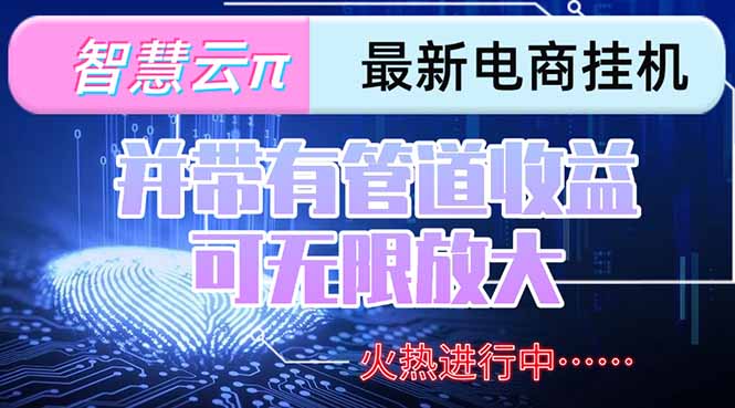 智慧云π电脑挂机单机每天收益300—500+ 并带有团队管道收益 可无限放大好项目网-专注分享网络创业项目落地实操课程 – 全网首发_高质量创业项目输出好项目网