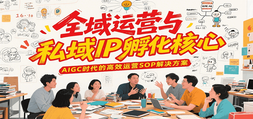 全域运营与私域IP孵化核心，AIGC时代的高效运营SOP解决方案好项目网-专注分享网络创业项目落地实操课程 – 全网首发_高质量创业项目输出好项目网