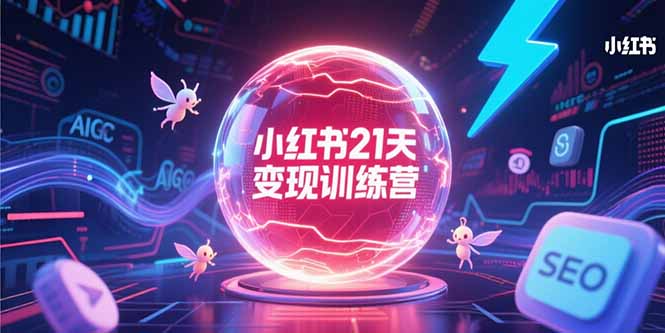 小红书21天变现训练营，AIGC工具高效应用，SEO优化核心技巧好项目网-专注分享网络创业项目落地实操课程 – 全网首发_高质量创业项目输出好项目网