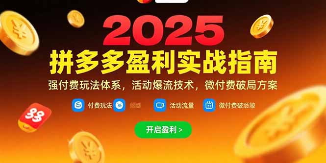 拼多多盈利实战指南，强付费玩法，活动爆流技术，微付费破局方案(更新7月好项目网-专注分享网络创业项目落地实操课程 – 全网首发_高质量创业项目输出好项目网