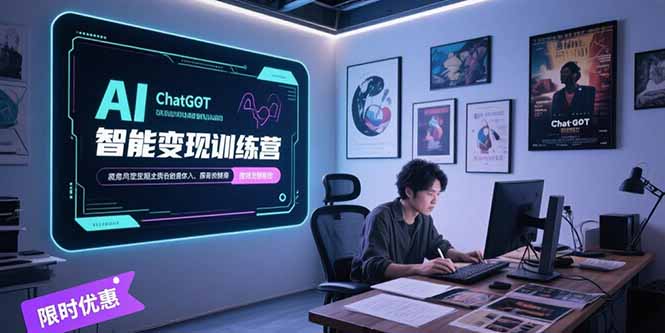 AI智能变现训练营，ChatGPT写作变现，电影解说制作，图文带货方法论好项目网-专注分享网络创业项目落地实操课程 – 全网首发_高质量创业项目输出好项目网