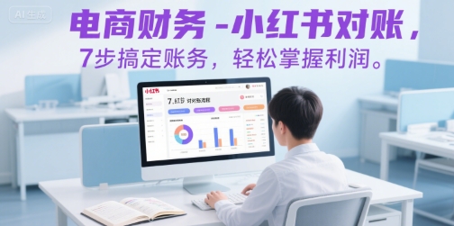 电商财务-小红书对账，7步搞定账务，轻松掌握利润好项目网-专注分享网络创业项目落地实操课程 – 全网首发_高质量创业项目输出好项目网