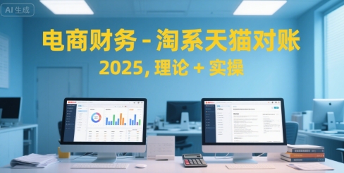 电商财务-淘系天猫对账2025，理论+实操好项目网-专注分享网络创业项目落地实操课程 – 全网首发_高质量创业项目输出好项目网
