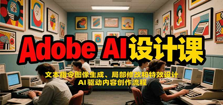 Adobe AI设计课：文本指令图像生成、局部修改和特效设计，AI驱动内容创作流程好项目网-专注分享网络创业项目落地实操课程 – 全网首发_高质量创业项目输出好项目网