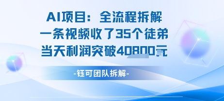 AI收徒变现闭环：一条视频收35人，日入1k+(附完整SOP)好项目网-专注分享网络创业项目落地实操课程 – 全网首发_高质量创业项目输出好项目网