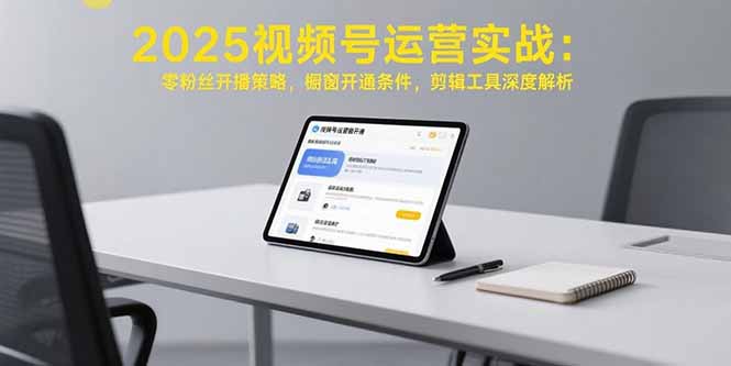 2025视频号运营实战：零粉丝开播策略，橱窗开通条件，剪辑工具深度解析好项目网-专注分享网络创业项目落地实操课程 – 全网首发_高质量创业项目输出好项目网