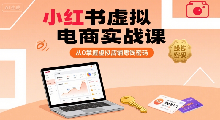 小红书虚拟电商实战课，从0掌握虚拟店铺賺钱密码好项目网-专注分享网络创业项目落地实操课程 – 全网首发_高质量创业项目输出好项目网